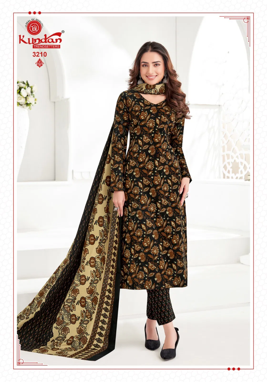 k4u Vol 32 By Kundan Pure Cotton Wholesale Kurti With Bottom Dupatta In India